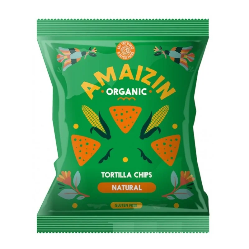 Amaizin Organic Natural Corn Chips 150g (10pk)