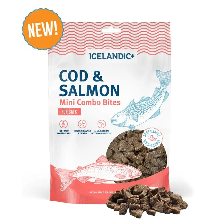 Icelandic+ Cod & Salmon Mini Combo Bites Cat Treat - 1.7 oz.