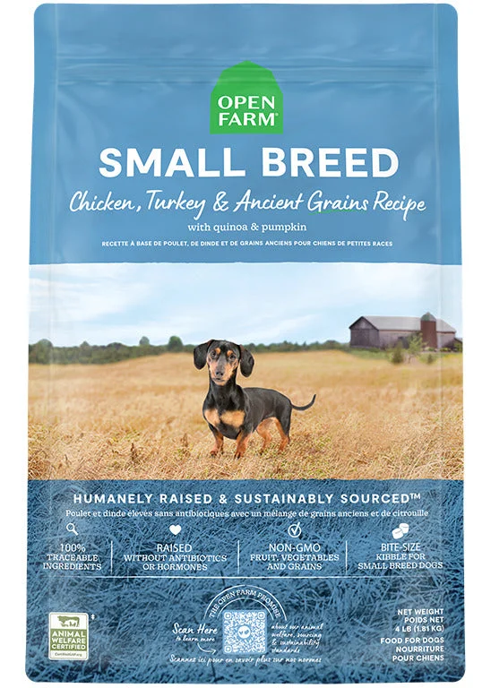 Open Farm Small Breed Chicken & Turkey and Ancient Grain Recipe Dry Dog Food