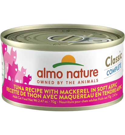 Almo Nature Classic Complete Tuna with Mackerel in Soft Aspic Cat Food- 2.47 oz