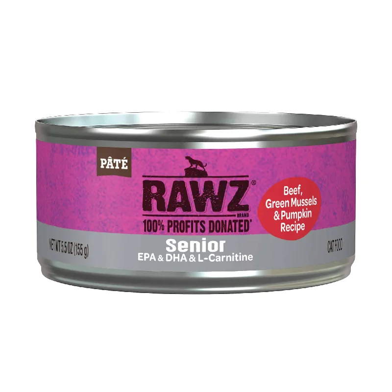 Rawz Senior Beef, Green Mussels & Pumpkin Recipe Cat Food