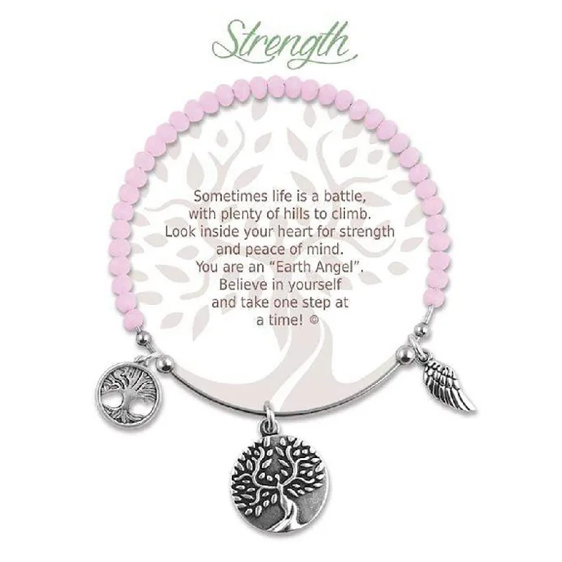 Earth Angel : Strength Radiant Pink Stone Bracelet