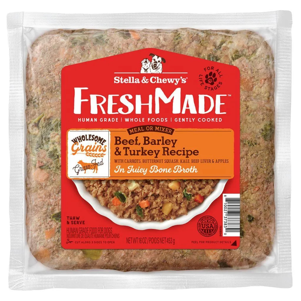 Stella & Chewy's Fresh Made  Gently Cooked Beef, Barley & Turkey Recipe