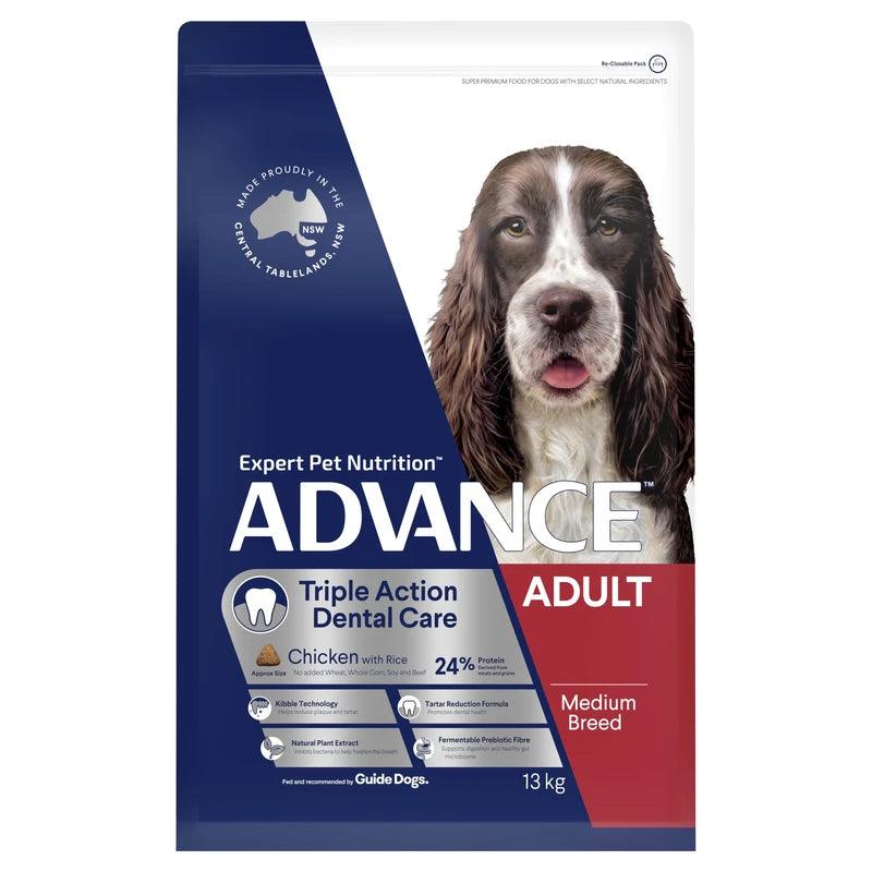 Advance – Adult Dog – Medium Breed – Triple Action Dental Care