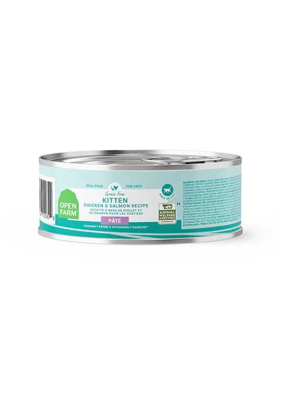 Open Farm Kitten Chicken and Salmon Pate for Cats