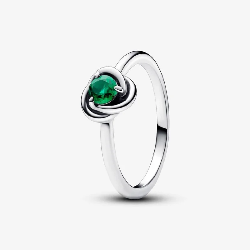 PANDORA : May Royal Green Eternity Circle Ring - Green