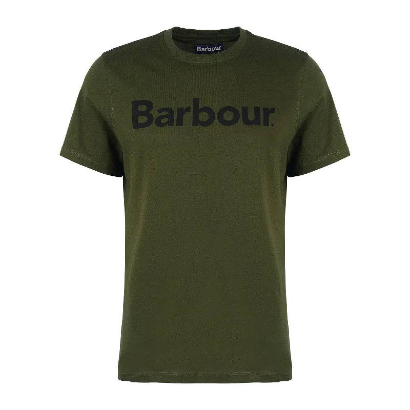 Barbour Mens Logo Tee - Olive