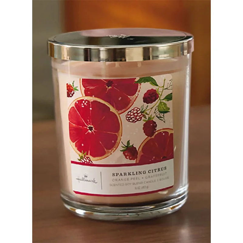 Hallmark :  Sparkling Citrus 3-Wick Jar Candle, 16 oz.