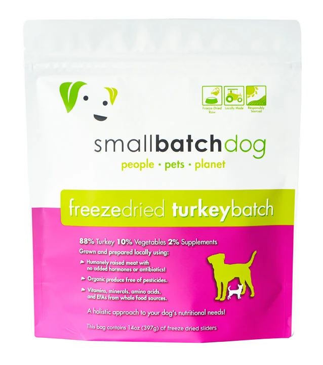 SmallBatch Freeze Dried TurkeyBatch Raw Turkey Dog Food