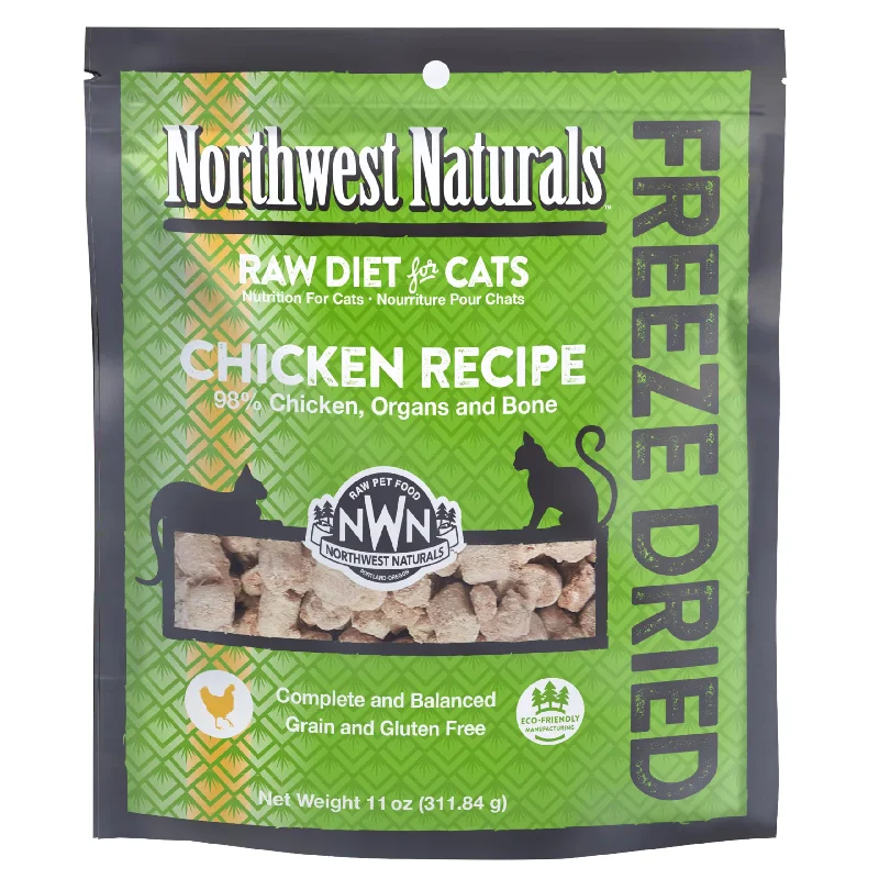 Northwest Naturals Freeze Dried Raw Chicken Diet for Cats- 11 oz