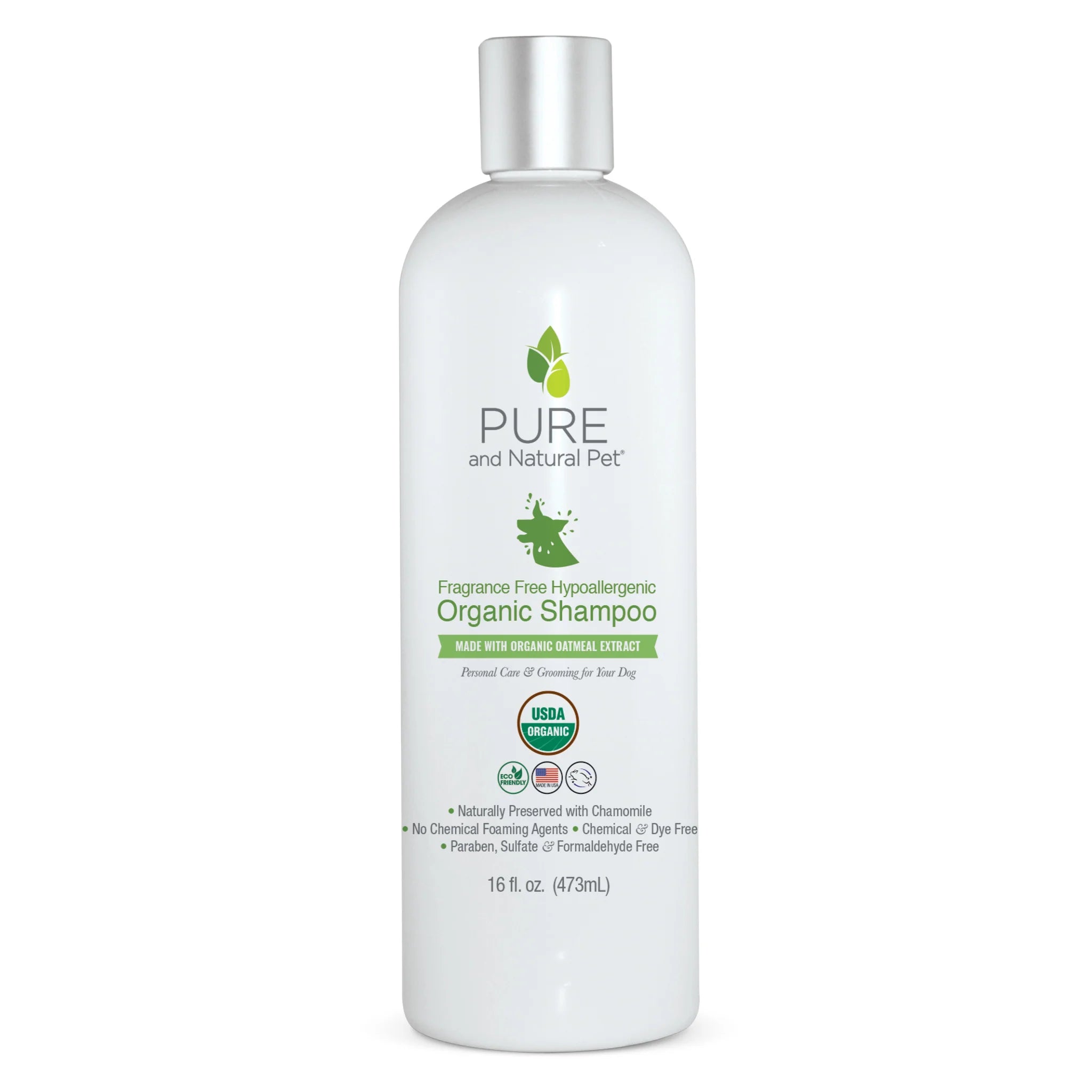 Pure and Natural Fragrance Free Hypoallergenic Organic Shampoo