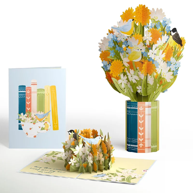 Spring Joy Pop-Up Card & Bouquet Bundle