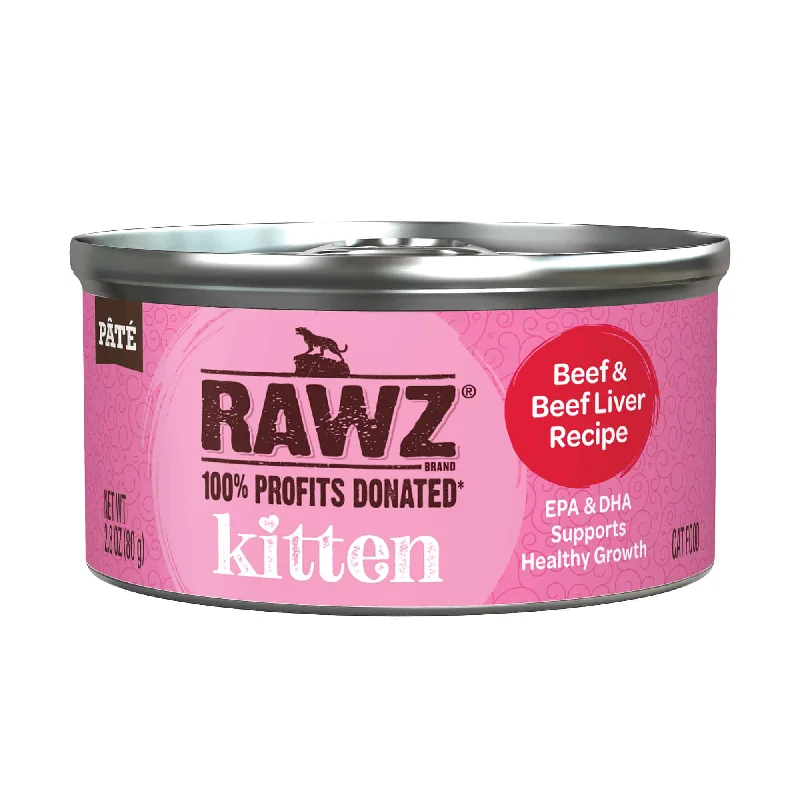 Rawz Kitten Pate Beef & Beef Liver Recipe Cat Food