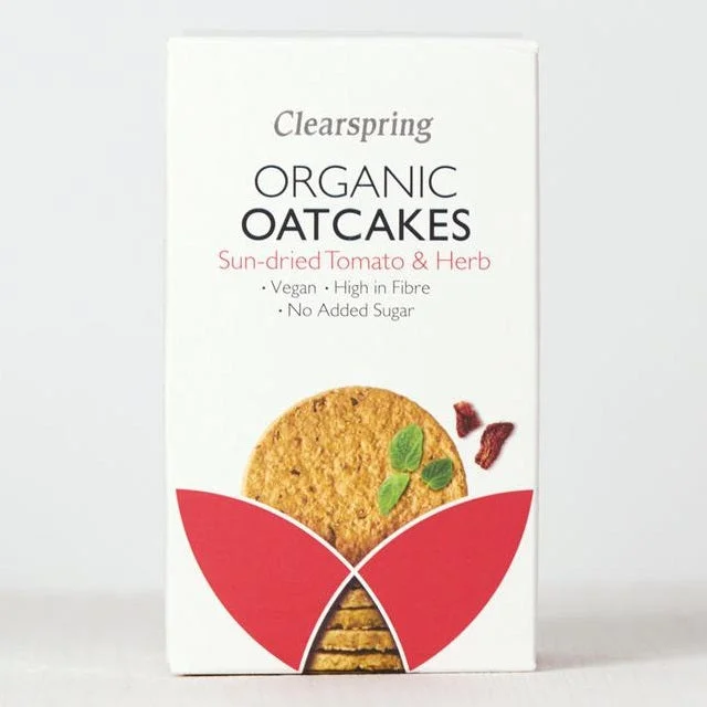 Clearspring Sun-Dried Tomato & Herb Organic Oatcakes 200g