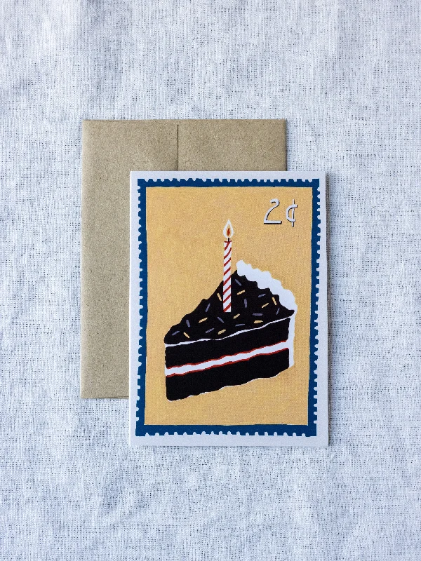 Handmade card Vintage Stamp Birthday