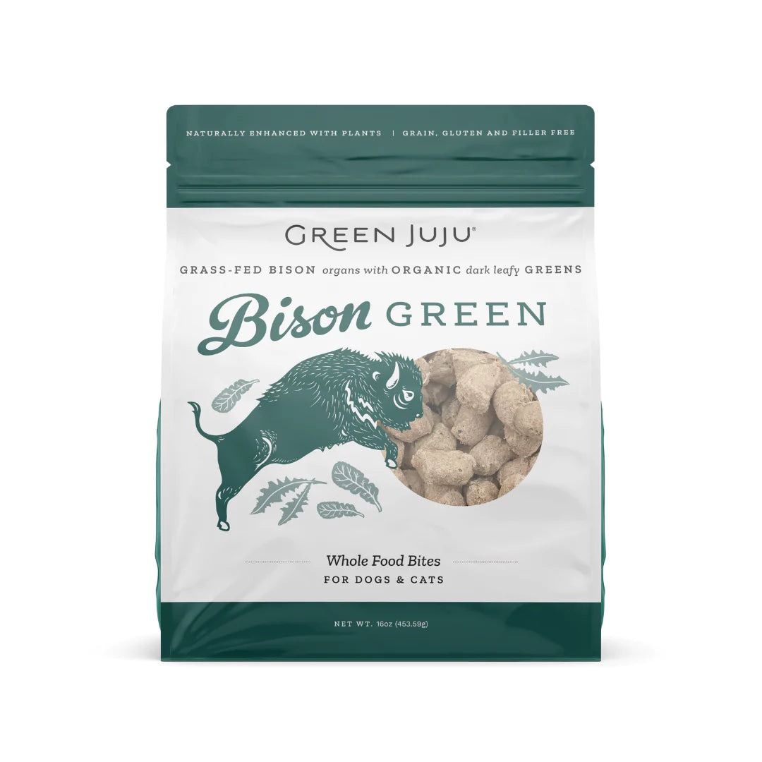 Green JuJu Freeze Dried Grass-Fed Bison with Organic Greens