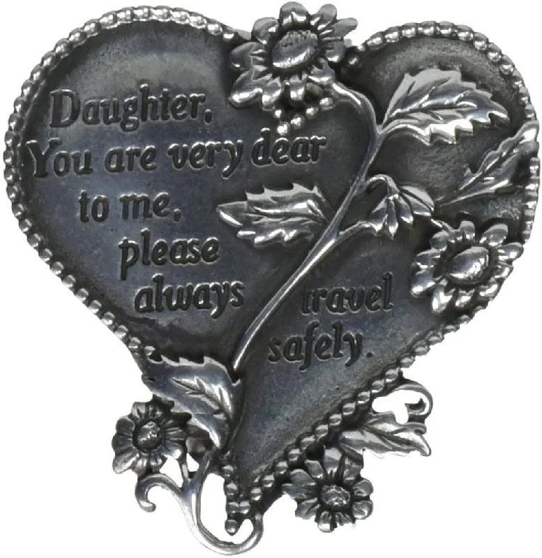 Cathedral Art : Heart Visor Clip, Daughter