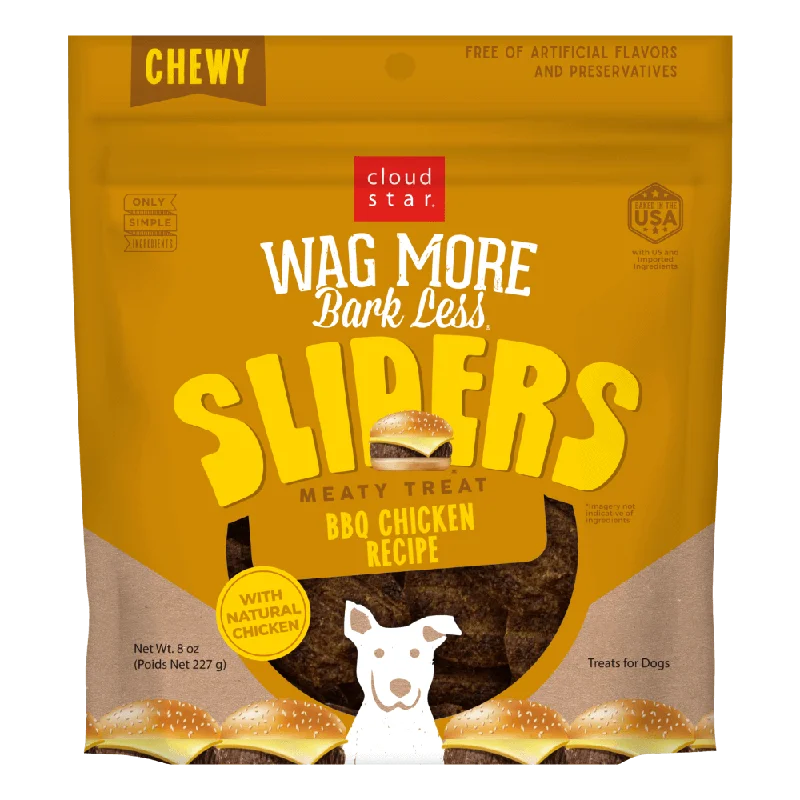 Cloud Star Wag More Bark Less BBQ Chicken Recipe Jerky Dog Treats, 8oz