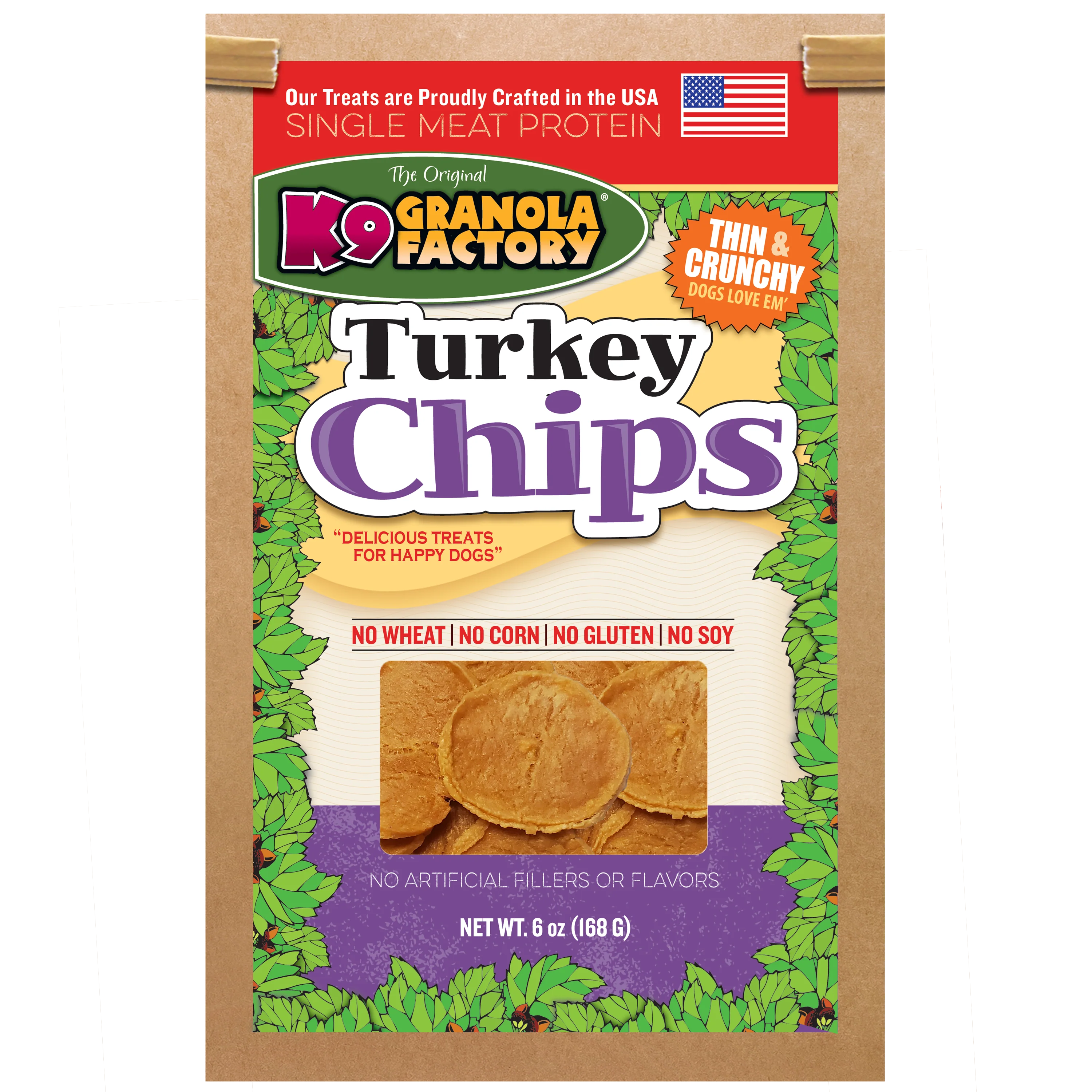 K9 Granola Factory Turkey Chips- 6 oz