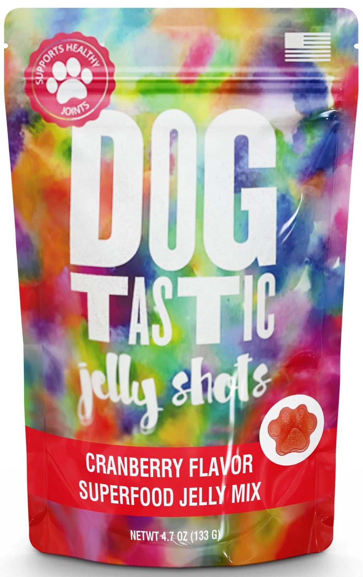 DOGTASTIC JELLY SHOTS GELATIN MIX FOR DOGS - CRANBERRY FLAVOR