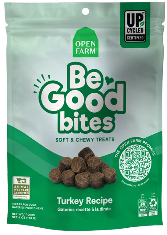 Open Farm Be Good Bites Turkey Recipe Soft & Chewy Dog Treats, 6oz