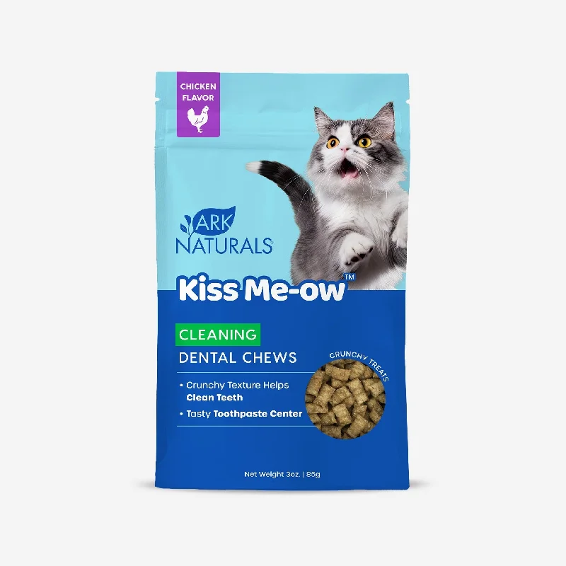 Ark Naturals Kiss Me-Ow Cleaning Dental Treats-Chicken Flavor