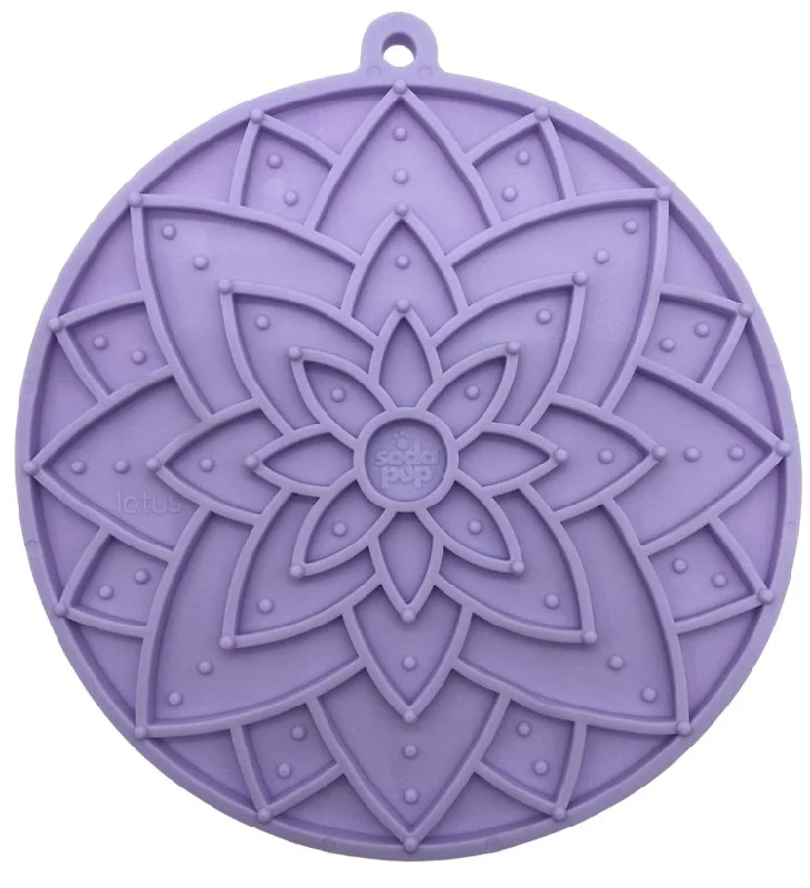 SodaPup Emat Large Purple Lotus Enrichment Lick Mat