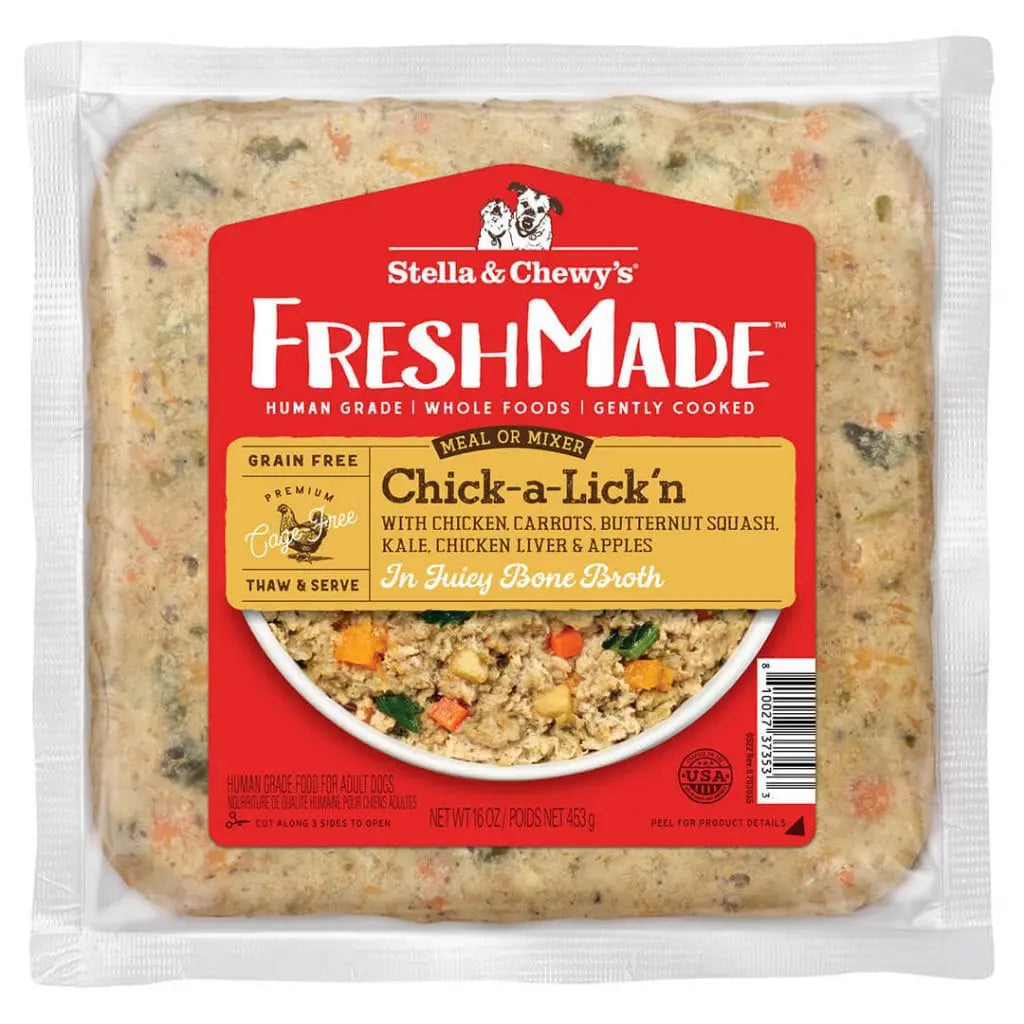 Stella & Chewy's Fresh Made Gently Cooked Frozen Chick-a-Lick'n Dog Food - 16oz