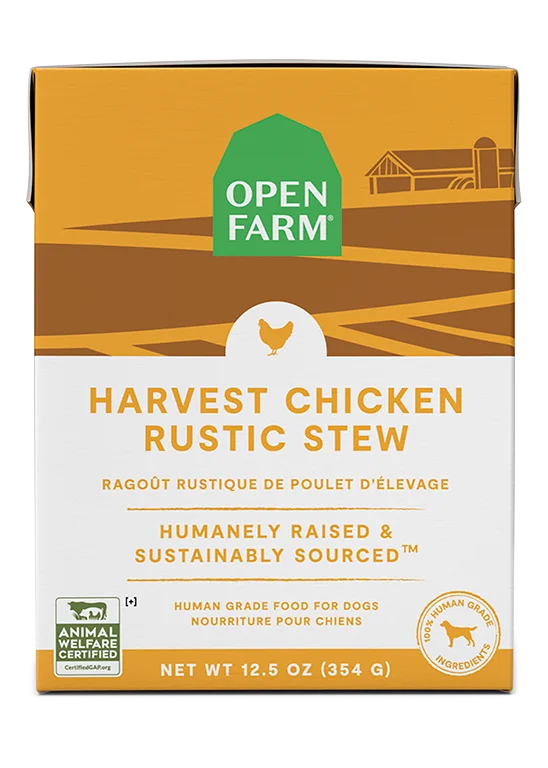 Open Farm Harvest Chicken Rustic Stew Wet Dog Food, 12/12.5oz