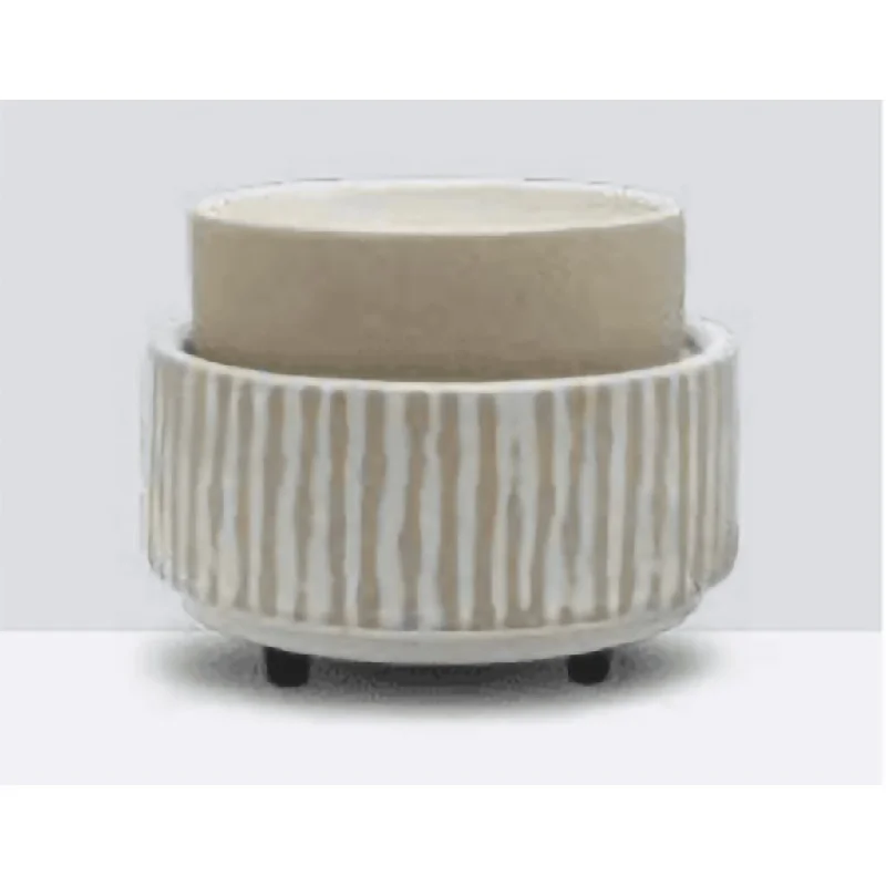 Swan Creek : Taupe & Ivory Modern Wax Melter