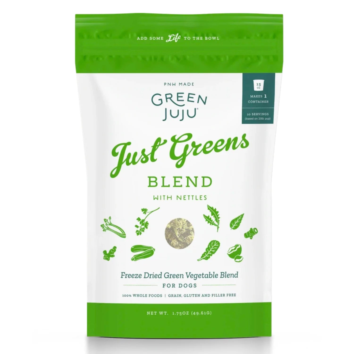 Green JuJu Freeze-Dried Just Greens Blend with Nettles