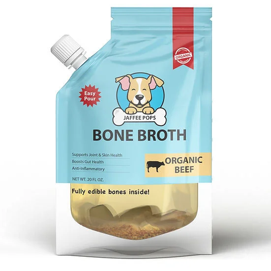 Jaffee Pops Organic Beef Bone Broth with Edible Bones-20 oz