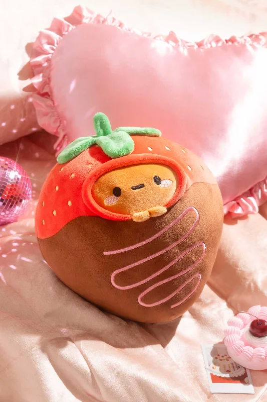 Chocolate Strawberry Tayto Potato Midi Mochi Plush