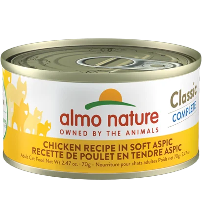 Almo Nature Classic Complete Chicken Recipe in Soft Aspic Cat Food-2.47 oz