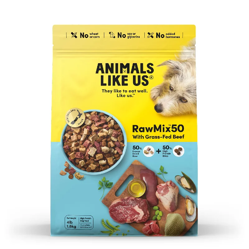 Animals Like Us Raw Mix 50 with Grass Fed Beef Dog Food