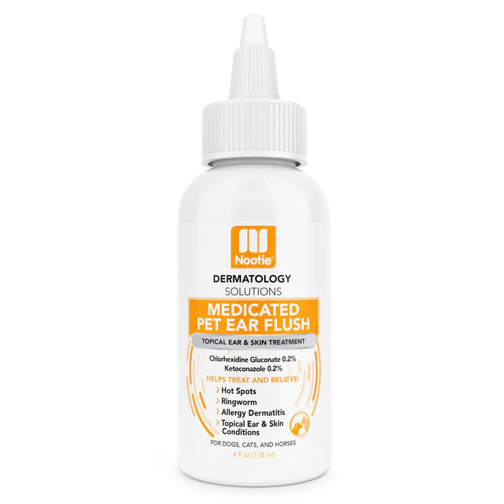 Nootie Medicated Pet Ear Flush - 4oz