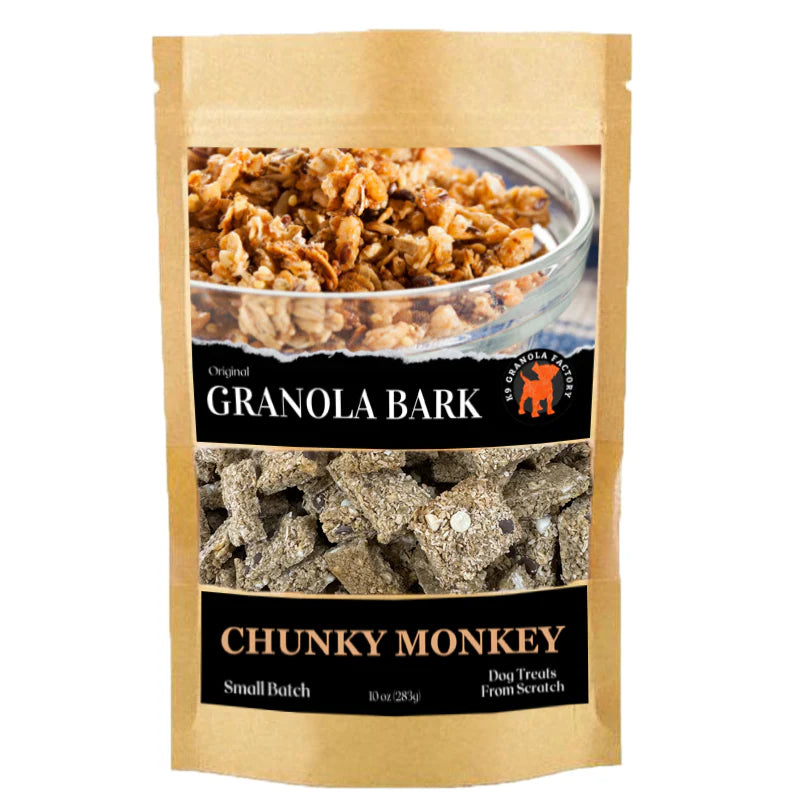 K9 Granola Factory Small Batch Chunky Monkey Granola Bark Dog Treats-10 oz