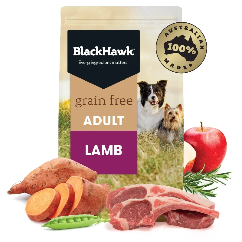 Black Hawk – Adult Dog – GRAIN FREE – Lamb