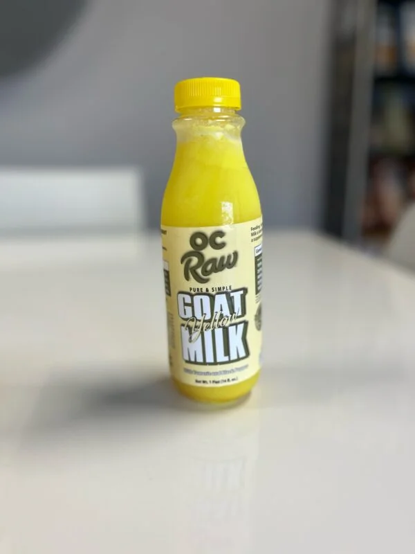 OC RAW Yellow Goat Milk with Tumeric and Black Pepper-16 oz