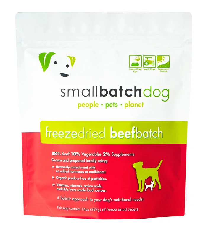 SmallBatch Freeze Dried BeefBatch Raw Beef Dog Food