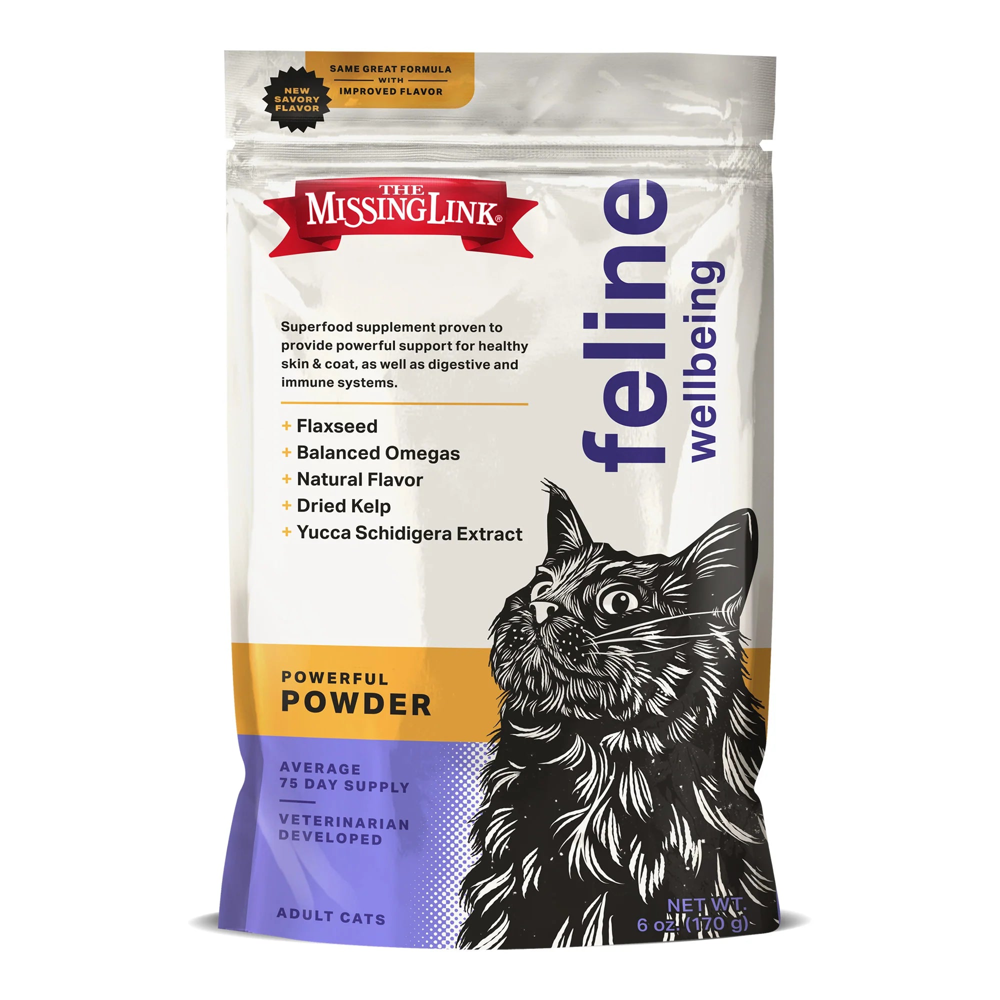 The Missing Link Feline Wellbeing Powerful Powder Supplement