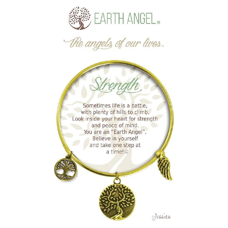 Earth Angel : Strength Bracelet in Brass