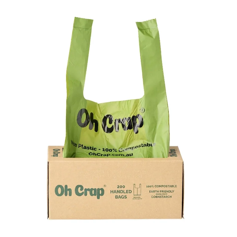 Oh Crap – Compostable Dog Poop Bags With Handles