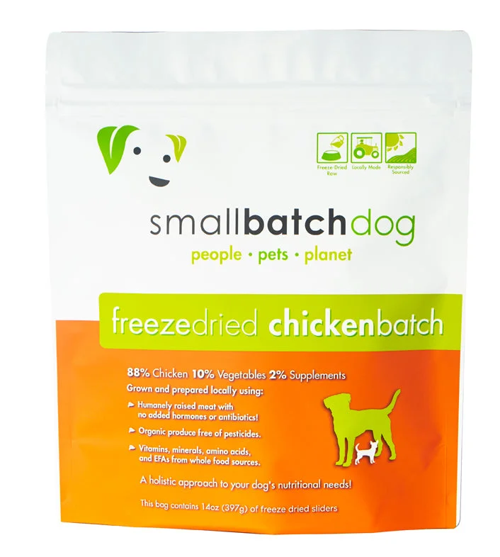 SmallBatch Freeze Dried ChickenBatch Raw Chicken Dog Food