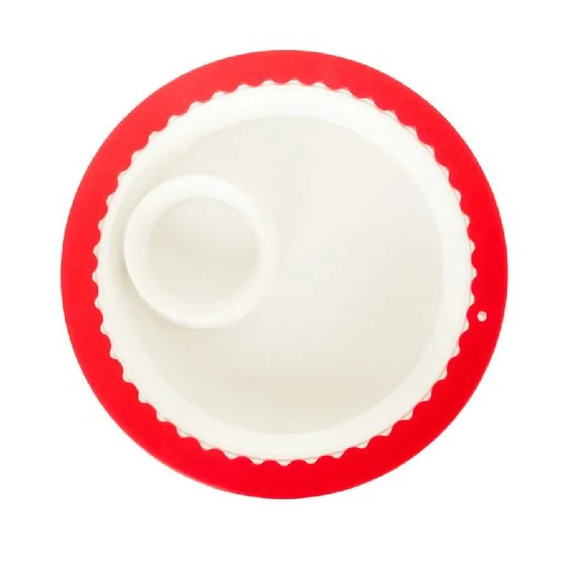 Nora Fleming : Band Together - Silicone Band in Red - Melamine Chip & Dip bowl Band