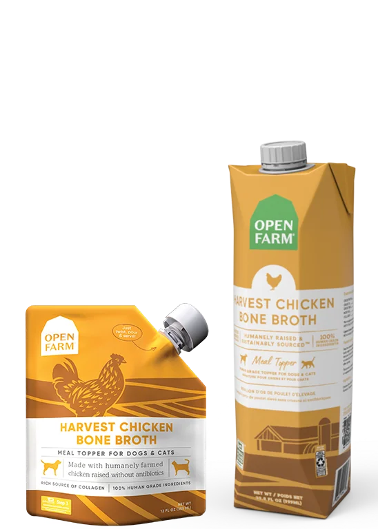 Open Farm Harvest Chicken Bone Broth Dog Food Topper