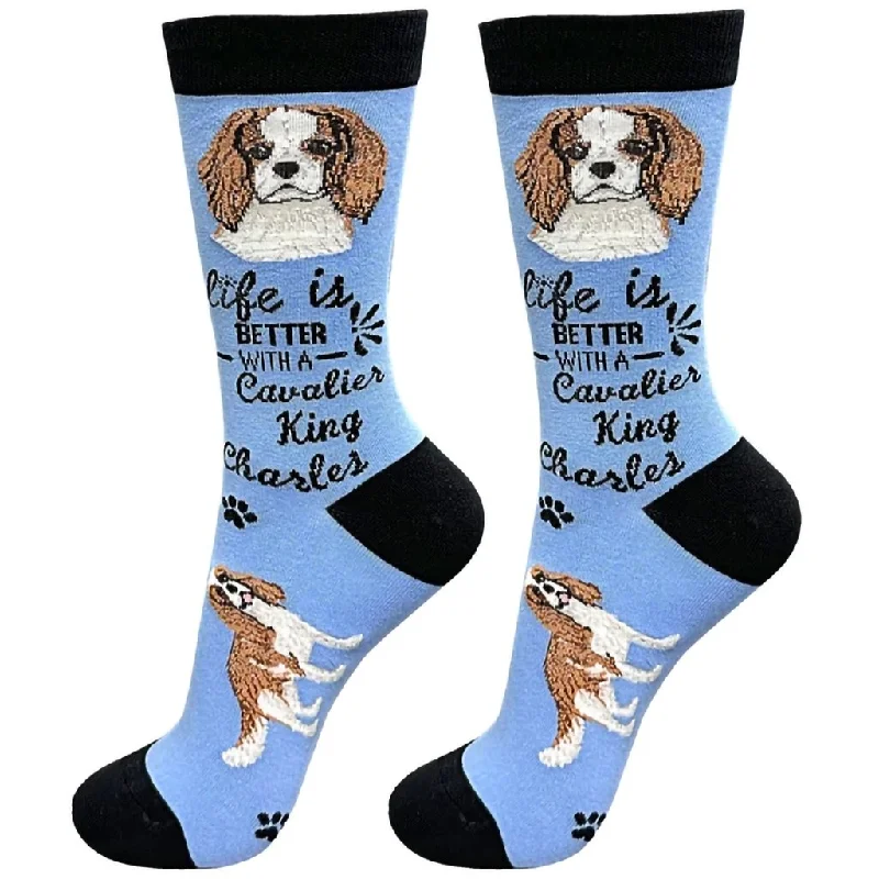 E & S Imports : Life Is Better With A Cavalier King Charles Unisex Socks