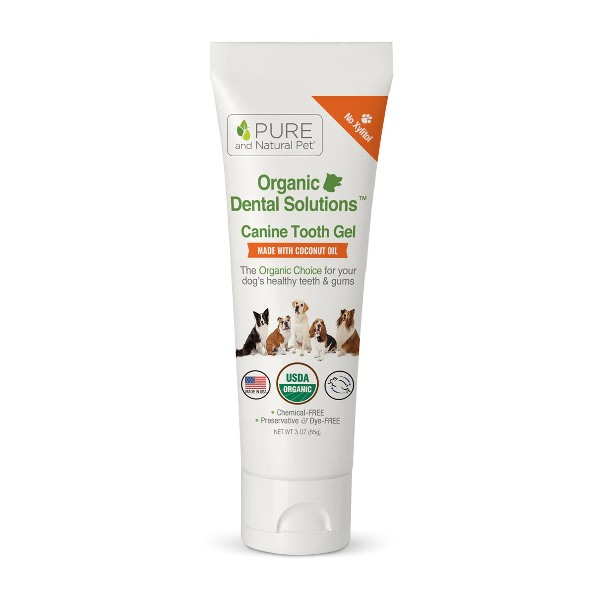 Pure and Natural Organic Dental Solutions Canine Tooth Gel-3 oz