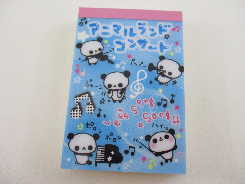 Cute Kawaii San-X Panda Mini Notepad / Memo Pad - 2008 Vintage Very Rare