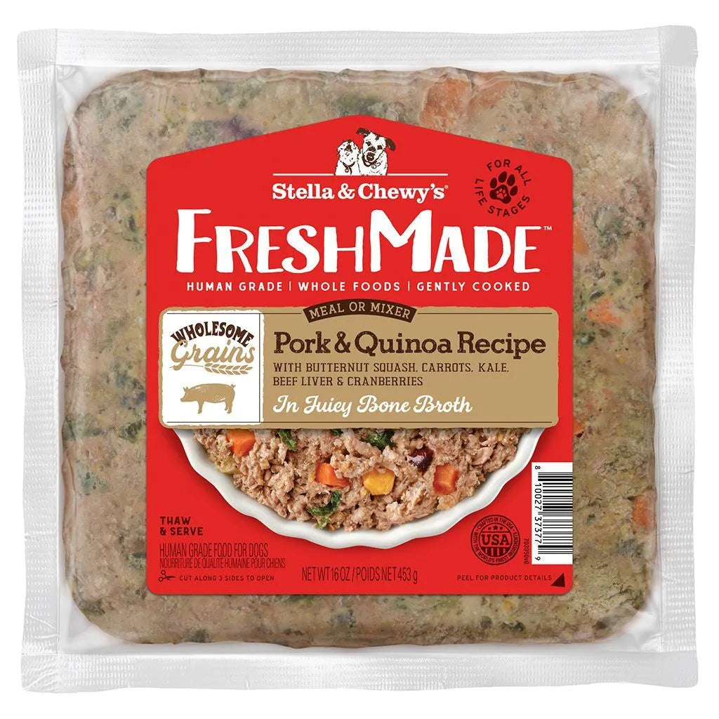 Stella & Chewy's Fresh Made Gently Cooked Pork & Quinoa Recipe